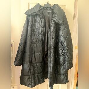 Apt. 9 Black Quilted Puffer Coat size 1X